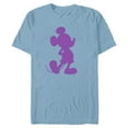 thumbnail image 1 of Disney Mickey Mouse Pride Classic Pose Purple Icon Fill - Short Sleeve Blended T-Shirt for Adults - Customized-Ocean Blue, 1 of 5