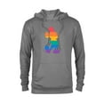 thumbnail image 1 of Disney Mickey Mouse Pride Classic Pose Rainbow Icon Fill - Pullover Hoodie for Adults - Customized-Athletic Heather, 1 of 5