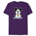 thumbnail image 1 of Disney Mickey Mouse Pride Fierce & Fabulous Rainbow Heart - Short Sleeve Blended T-Shirt for Adults - Customized-Purple, 1 of 5