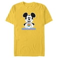 thumbnail image 1 of Disney Mickey Mouse Pride Fierce & Fabulous Rainbow Heart - Short Sleeve Blended T-Shirt for Adults - Customized-Yellow, 1 of 5