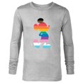 thumbnail image 1 of Disney Mickey Mouse Pride Inclusive Pose Rainbow Icon Fill - Long Sleeve T-Shirt for Men - Customized-Athletic Heather, 1 of 5