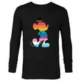thumbnail image 1 of Disney Mickey Mouse Pride Inclusive Pose Rainbow Icon Fill - Long Sleeve T-Shirt for Men - Customized-Black, 1 of 5