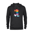 thumbnail image 1 of Disney Mickey Mouse Pride Inclusive Pose Rainbow Icon Fill - Pullover Hoodie for Adults - Customized-Black, 1 of 5