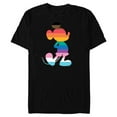 thumbnail image 1 of Disney Mickey Mouse Pride Inclusive Pose Rainbow Icon Fill - Short Sleeve Blended T-Shirt for Adults - Customized-Black, 1 of 5
