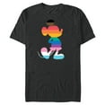 thumbnail image 1 of Disney Mickey Mouse Pride Inclusive Pose Rainbow Icon Fill - Short Sleeve Blended T-Shirt for Adults - Customized-Dark Heather, 1 of 5