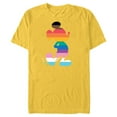thumbnail image 1 of Disney Mickey Mouse Pride Inclusive Pose Rainbow Icon Fill - Short Sleeve Blended T-Shirt for Adults - Customized-Yellow, 1 of 5