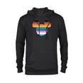 thumbnail image 1 of Disney Mickey Mouse Pride Inclusive Rainbow Head Icon Fill - Pullover Hoodie for Adults - Customized-Black, 1 of 5