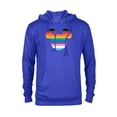 thumbnail image 1 of Disney Mickey Mouse Pride Inclusive Rainbow Head Icon Fill - Pullover Hoodie for Adults - Customized-Royal, 1 of 5