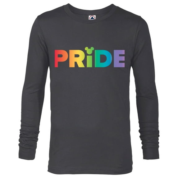 Disney Mickey Mouse Pride - Long Sleeve T-Shirt for Men - Customized-Charcoal Heather