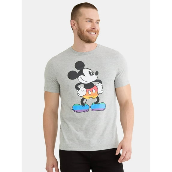 Disney Mickey Mouse Pride Men's & Big Men's Graphic Tee, Sizes S-3XL