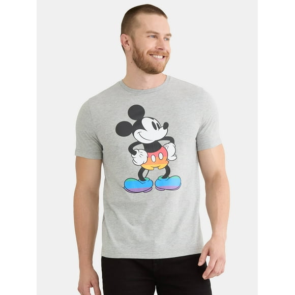 Disney Mickey Mouse Pride Men's & Big Men's Graphic Tee, Sizes S-3XL