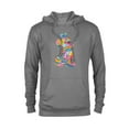 thumbnail image 1 of Disney Mickey Mouse Pride Pose Rainbow Icon Fill Doodles - Pullover Hoodie for Adults - Customized-Athletic Heather, 1 of 5