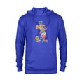 thumbnail image 1 of Disney Mickey Mouse Pride Pose Rainbow Icon Fill Doodles - Pullover Hoodie for Adults - Customized-Royal, 1 of 5