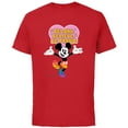 thumbnail image 1 of Disney Mickey Mouse Pride Rainbow Belong Believe Be Proud! - Short Sleeve Cotton T-Shirt for Adults - Customized-Red, 1 of 5