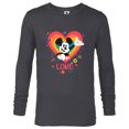 thumbnail image 1 of Disney Mickey Mouse Pride Rainbow Love Heart Doodles - Long Sleeve T-Shirt for Men - Customized-Charcoal Heather, 1 of 5