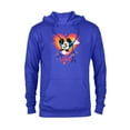 thumbnail image 1 of Disney Mickey Mouse Pride Rainbow Love Heart Doodles - Pullover Hoodie for Adults - Customized-Royal, 1 of 5