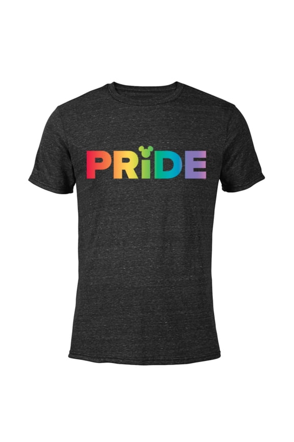 Mickey Mouse Pride - Short Sleeve Blended T-Shirt for Adults - Customized-Black