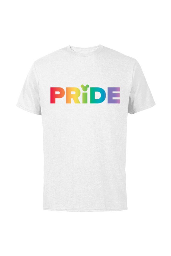 Mickey Mouse Pride - Short Sleeve Cotton T-Shirt for Adults - Customized-White
