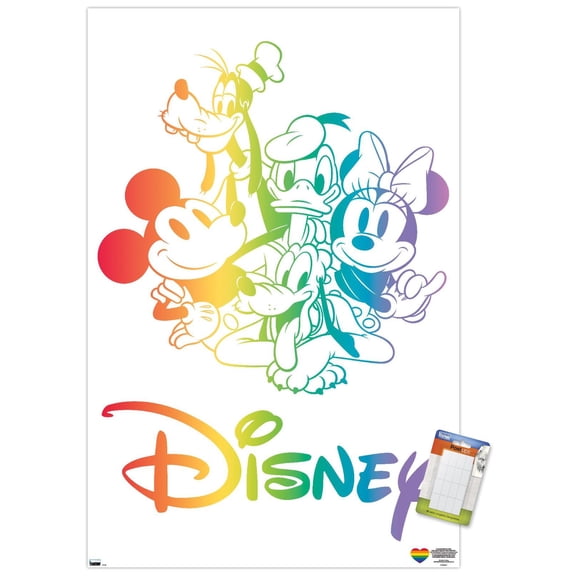 Disney Mickey Mouse - Pride Wall Poster, 14.725" x 22.375"