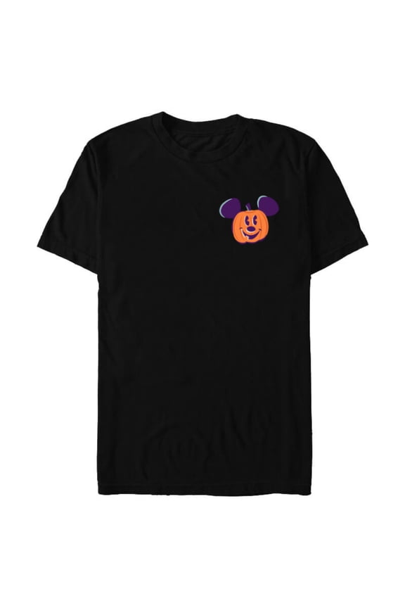 Mickey Mouse Pumpkin Jack-O’-Lantern Halloween - Short Sleeve Blended T-Shirt for Adults - Customized-Black Snow Heather