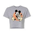 thumbnail image 1 of Disney - Mickey Mouse - Pup Love - Juniors Cropped Cotton Blend T-Shirt, 1 of 5