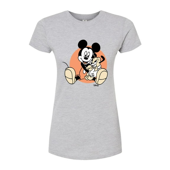 Disney - Mickey Mouse - Pup Love - Juniors Fitted Graphic T-Shirt