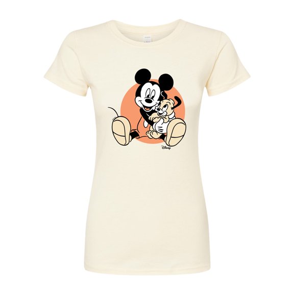 Disney - Mickey Mouse - Pup Love - Juniors Fitted Graphic T-Shirt