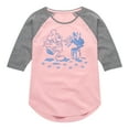 thumbnail image 1 of Disney - Mickey Mouse & Puppy Paint Prints - Toddler & Youth Girls Raglan Graphic T-Shirt, 1 of 5