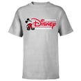 thumbnail image 1 of Disney Mickey Mouse Race Car Driver Racing Flag Logo 2026 - Short Sleeve T-Shirt for Kids - Customized-Athletic Heather, 1 of 5