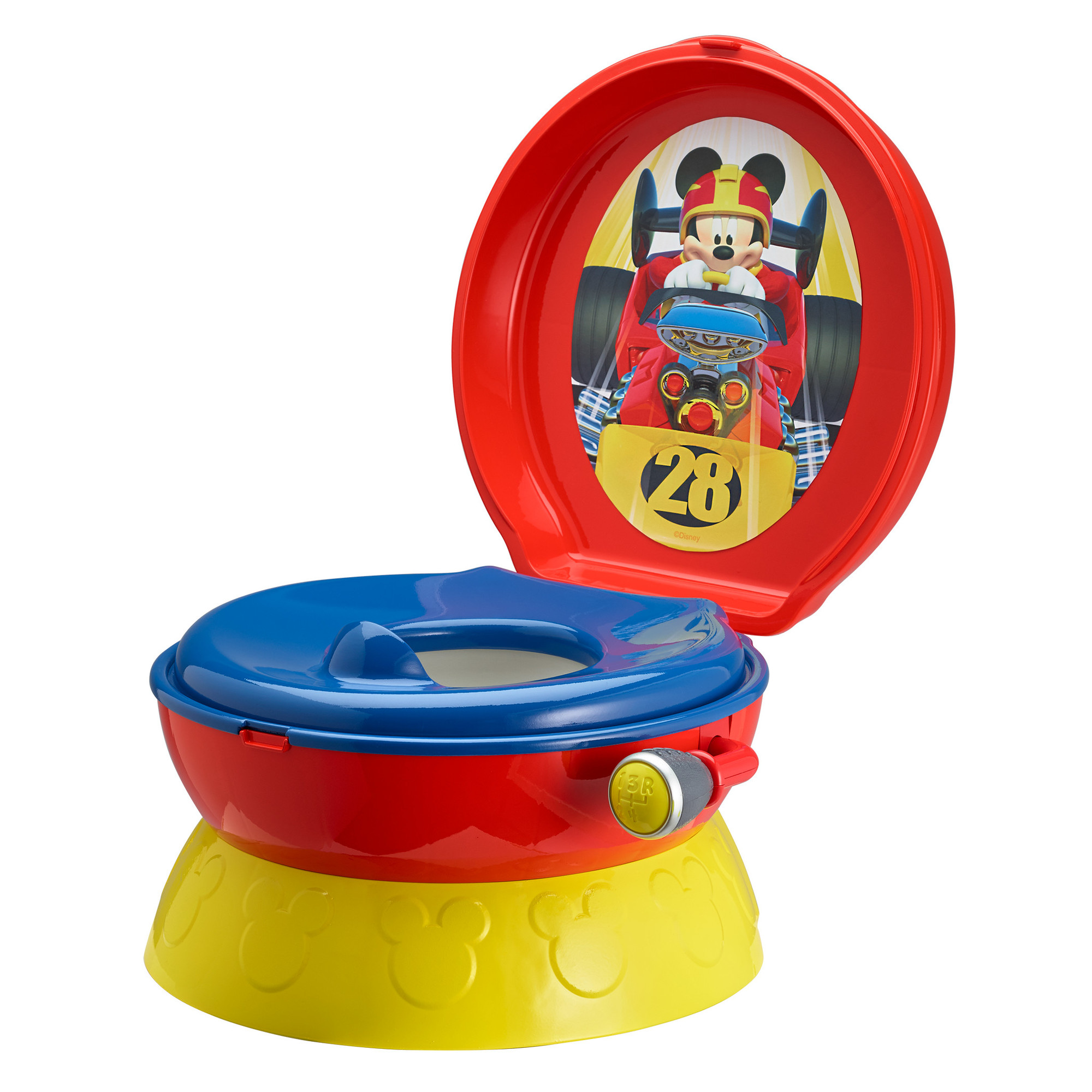 Disney Mickey Mouse Racer 3-in-1 Potty Training Toilet, Toddler Toilet Training Set & Step Stool - image 1 of 5