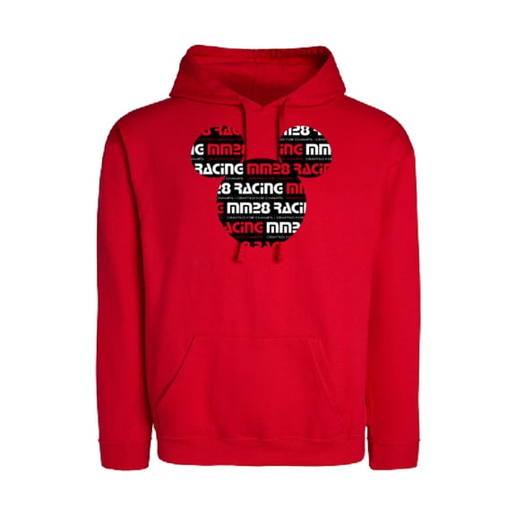 Disney Mickey Mouse Racing Champs MM28 Race Car Team Icon - Pullover Hoodie for Adults - Customized-Red