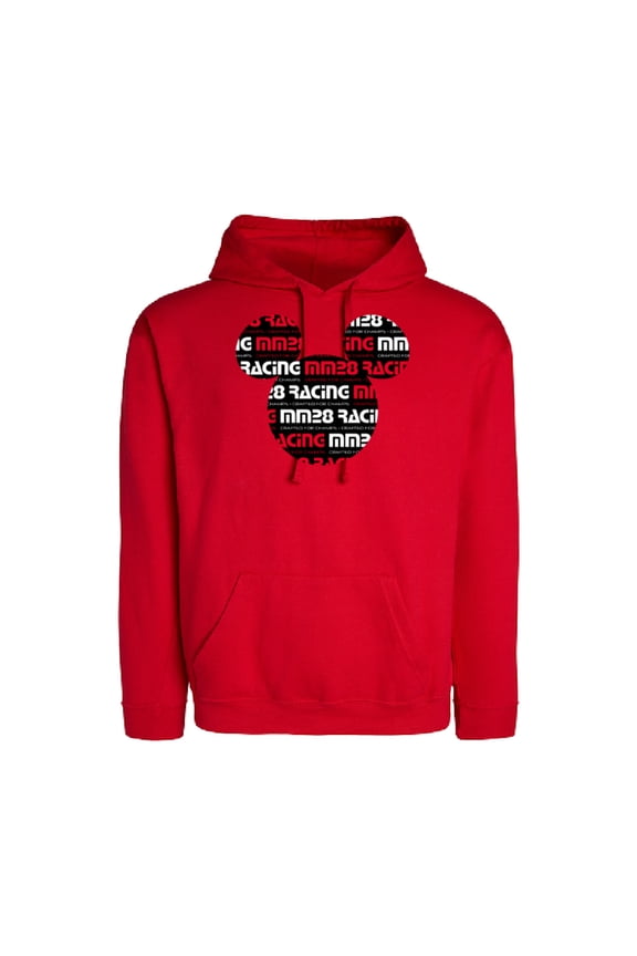 Mickey Mouse Racing Champs MM28 Race Car Team Icon - Pullover Hoodie for Adults - Customized-Red