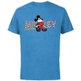 thumbnail image 1 of Disney Mickey Mouse Racing Mickey & Friends Race Car Drivers - Short Sleeve Cotton T-Shirt for Adults - Customized-Light Blue, 1 of 5