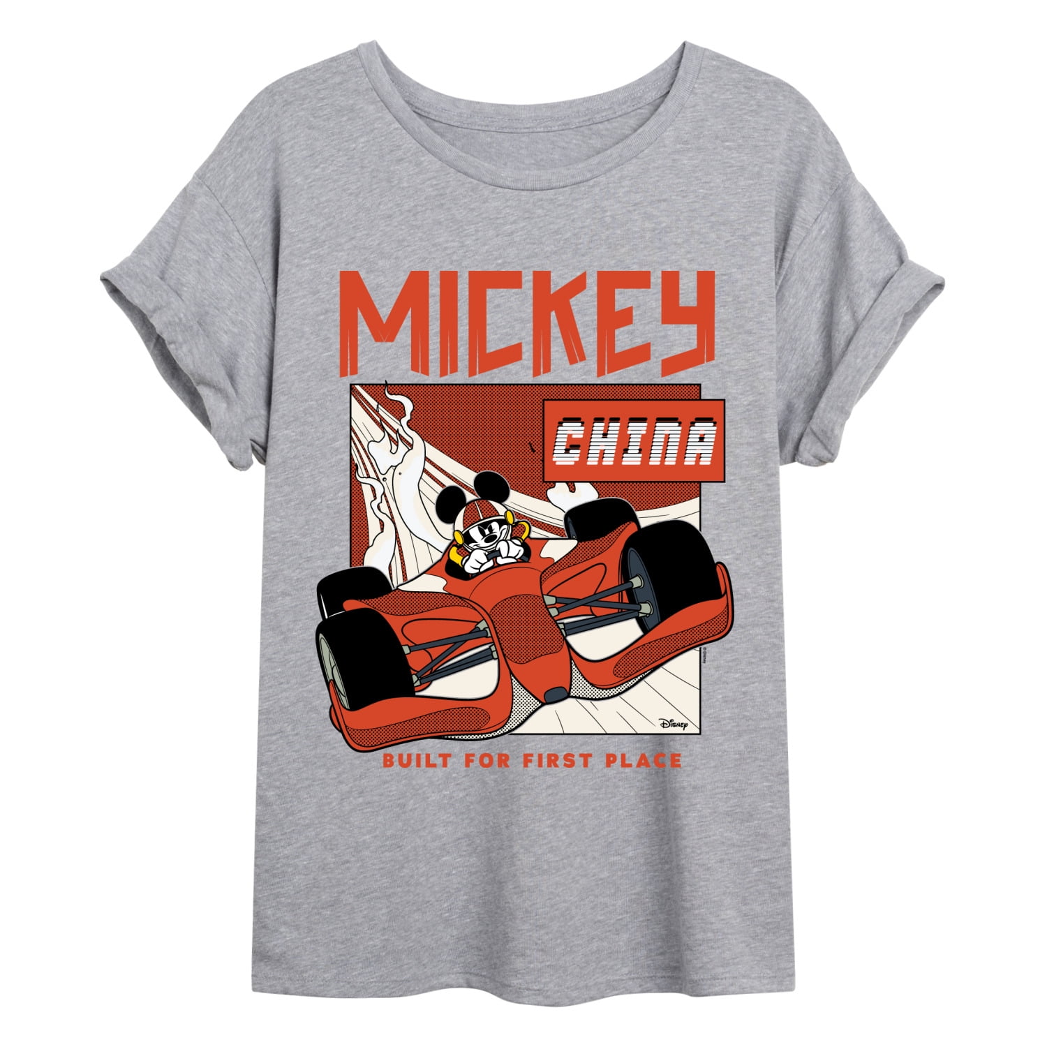 Disney - Mickey Mouse Racing Women's Relaxed Fit T-Shirt - Walmart.com