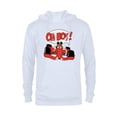 thumbnail image 1 of Disney Mickey Mouse Racing Team "Oh Boy!" Race Car Driver - Pullover Hoodie for Adults - Customized-White, 1 of 5