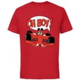 thumbnail image 1 of Disney Mickey Mouse Racing Team "Oh Boy!" Race Car Driver - Short Sleeve Cotton T-Shirt for Adults - Customized-Red, 1 of 5