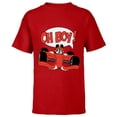 thumbnail image 1 of Disney Mickey Mouse Racing Team "Oh Boy!" Race Car Driver - Short Sleeve T-Shirt for Kids - Customized-Red, 1 of 5