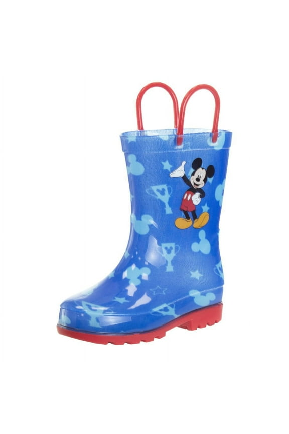 Disney Mickey Mouse Rainboots (Toddler Sizes), Blue Red, Size: 0708