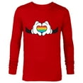 thumbnail image 1 of Disney Mickey Mouse Rainbow Hands - Long Sleeve T-Shirt for Men -Customized-New Red, 1 of 5