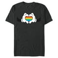 thumbnail image 1 of Disney Mickey Mouse Rainbow Hands - Short Sleeve Blended T-Shirt for Adults -Customized-Dark Heather, 1 of 5