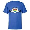 thumbnail image 1 of Disney Mickey Mouse Rainbow Hands - Short Sleeve T-Shirt for Kids -Customized-Royal, 1 of 5