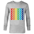 thumbnail image 1 of Disney Mickey Mouse Rainbow Icons - Long Sleeve T-Shirt for Men -Customized-Athletic Heather, 1 of 5