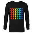 thumbnail image 1 of Disney Mickey Mouse Rainbow Icons - Long Sleeve T-Shirt for Men -Customized-Black, 1 of 5
