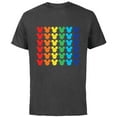thumbnail image 1 of Disney Mickey Mouse Rainbow Icons - Short Sleeve Cotton T-Shirt for Adults -Customized-Charcoal, 1 of 5