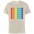 thumbnail image 1 of Disney Mickey Mouse Rainbow Icons - Short Sleeve Cotton T-Shirt for Adults -Customized-Natural, 1 of 5