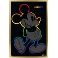 thumbnail image 1 of Disney Mickey Mouse - Rainbow Outline Wall Poster, 14.725" x 22.375" Framed, 1 of 6
