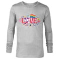 thumbnail image 1 of Disney Mickey Mouse Rainbow Pride Flag Love for All Doodles - Long Sleeve T-Shirt for Men - Customized-Athletic Heather, 1 of 5