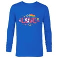 thumbnail image 1 of Disney Mickey Mouse Rainbow Pride Flag Love for All Doodles - Long Sleeve T-Shirt for Men - Customized-Navy, 1 of 5