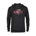 thumbnail image 1 of Disney Mickey Mouse Rainbow Pride Flag Love for All Doodles - Pullover Hoodie for Adults - Customized-Black, 1 of 5
