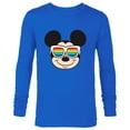 thumbnail image 1 of Disney Mickey Mouse Rainbow Sunglasses - Long Sleeve T-Shirt for Men -Customized-Royal, 1 of 5